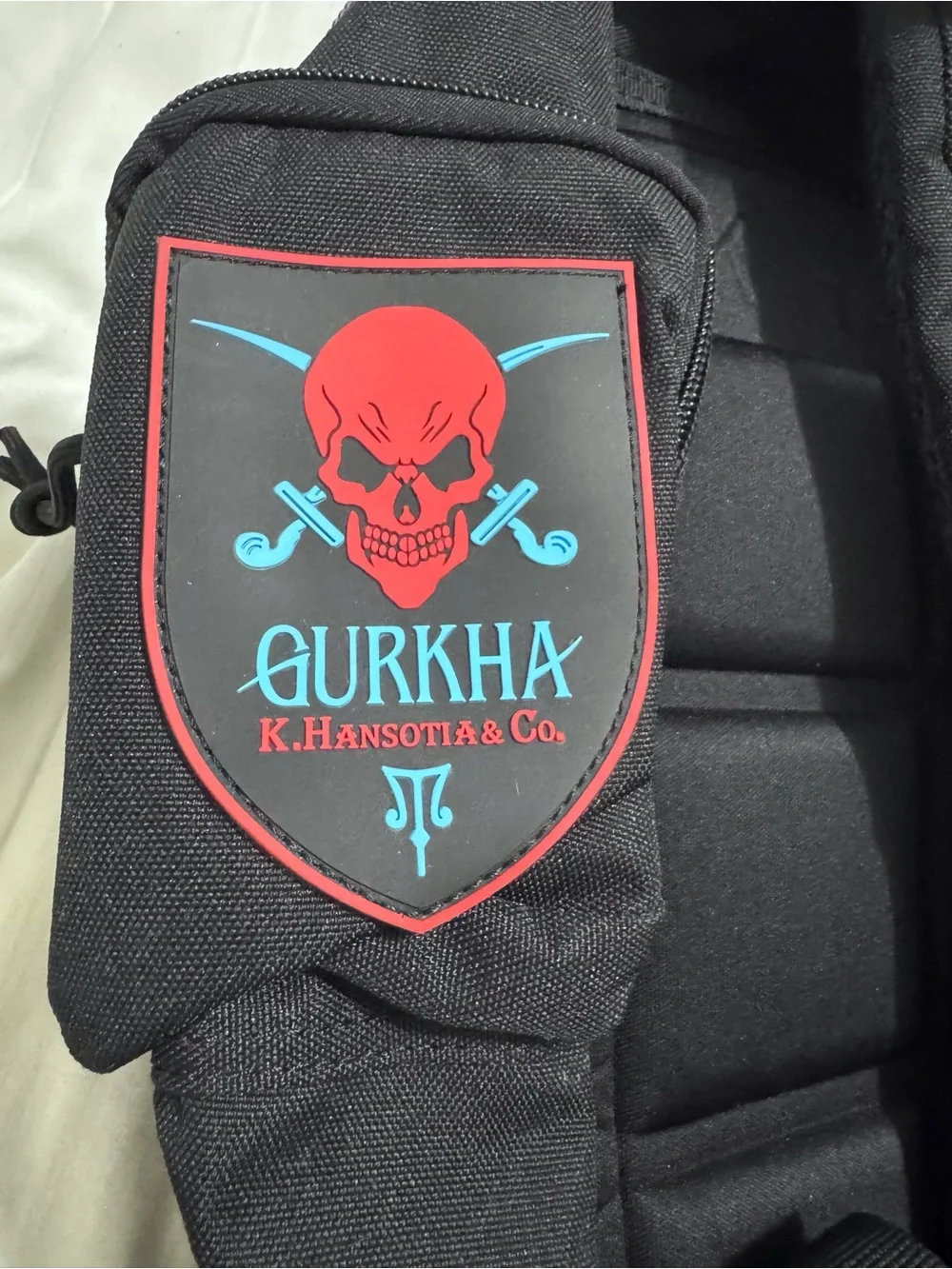 Gurkha Cigars K. Hansotia Co. Tactical Backpack Outdoors Skull Patches